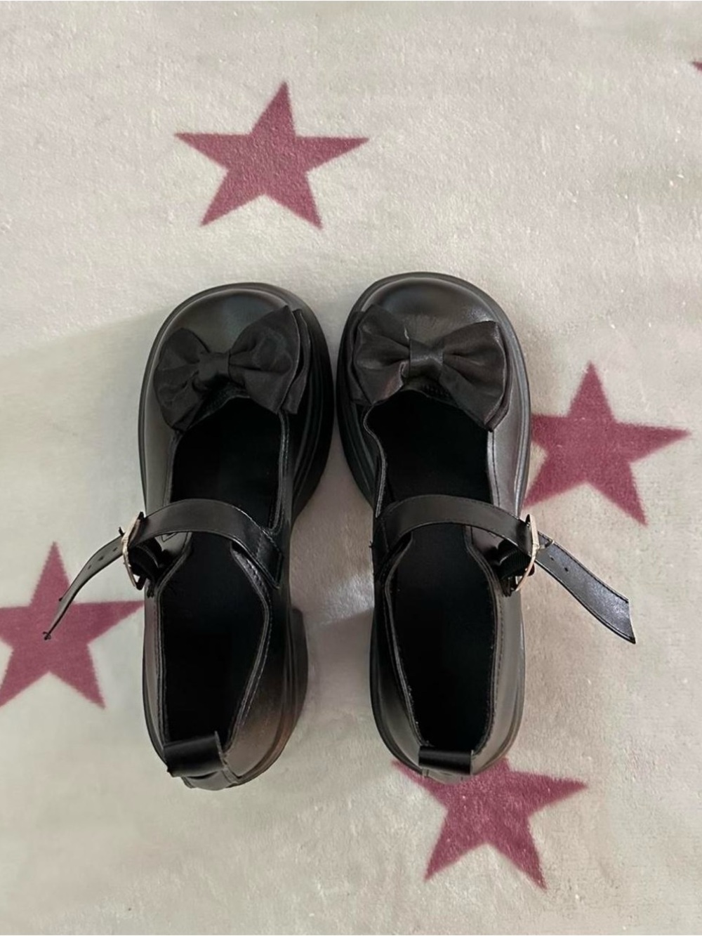 black mary jane platforms